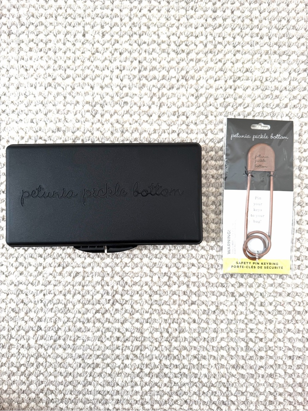 Petunia Pickle Bottom Wipes Case & Safety Pin Key Ring Bundle – NWT